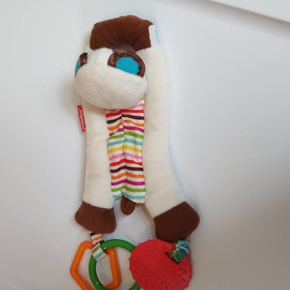 ✓Infantino Dog Puppy pup soft lovey rattle teether Soft baby toy 7in - Picture 9 of 14